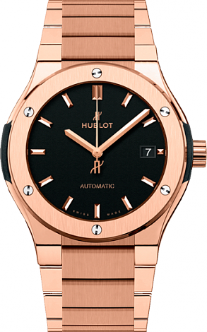 AAA Replica Hublot Classic Fusion King Gold Bracelet Watch 510.OX.1180.OX
